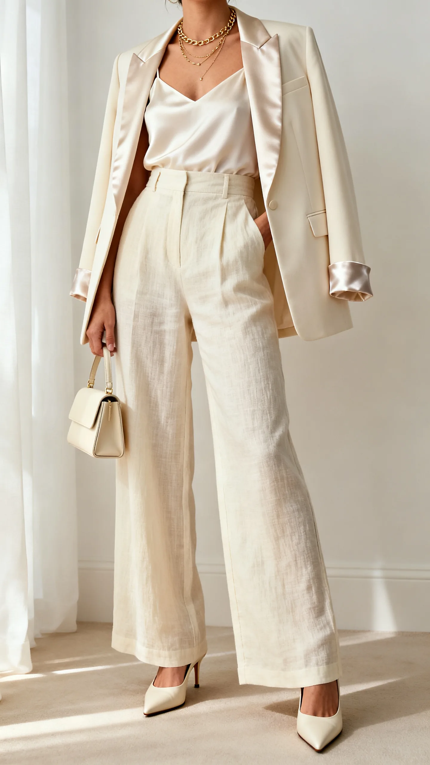 Cream Monochrome Outfit