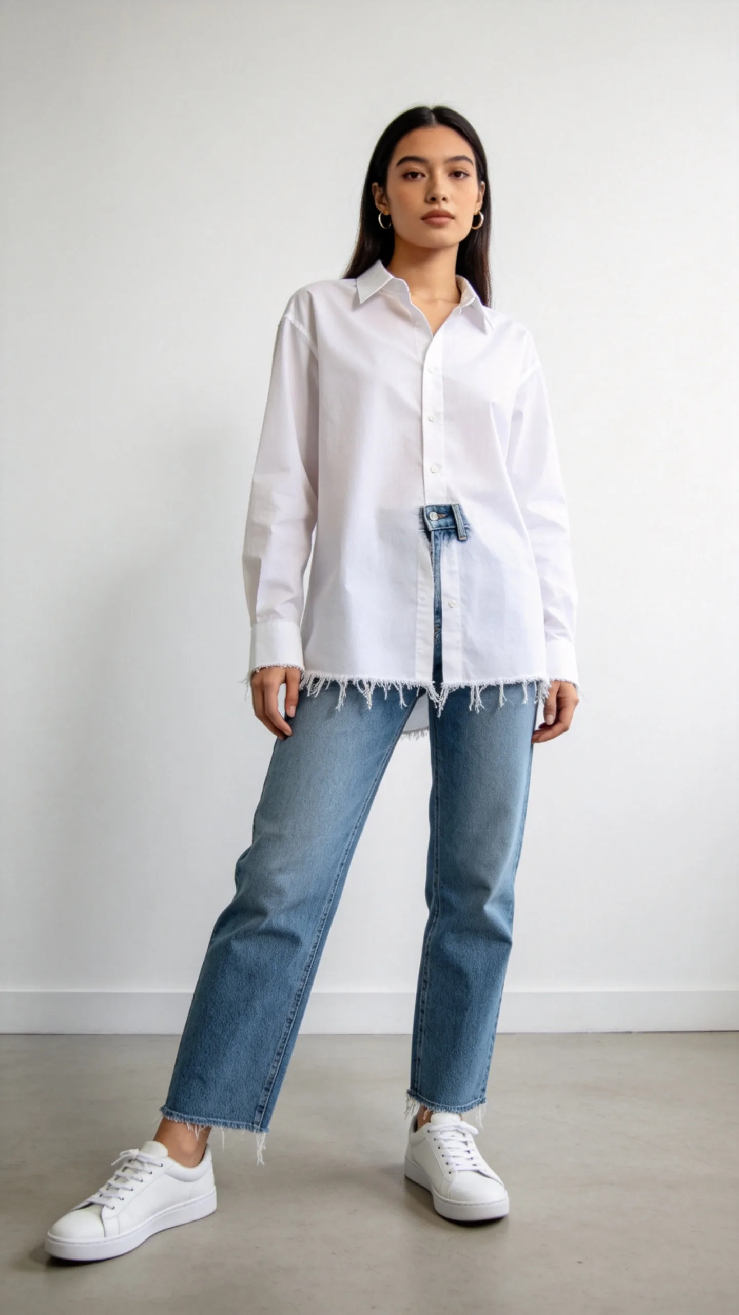 Raw Hem Shirt
