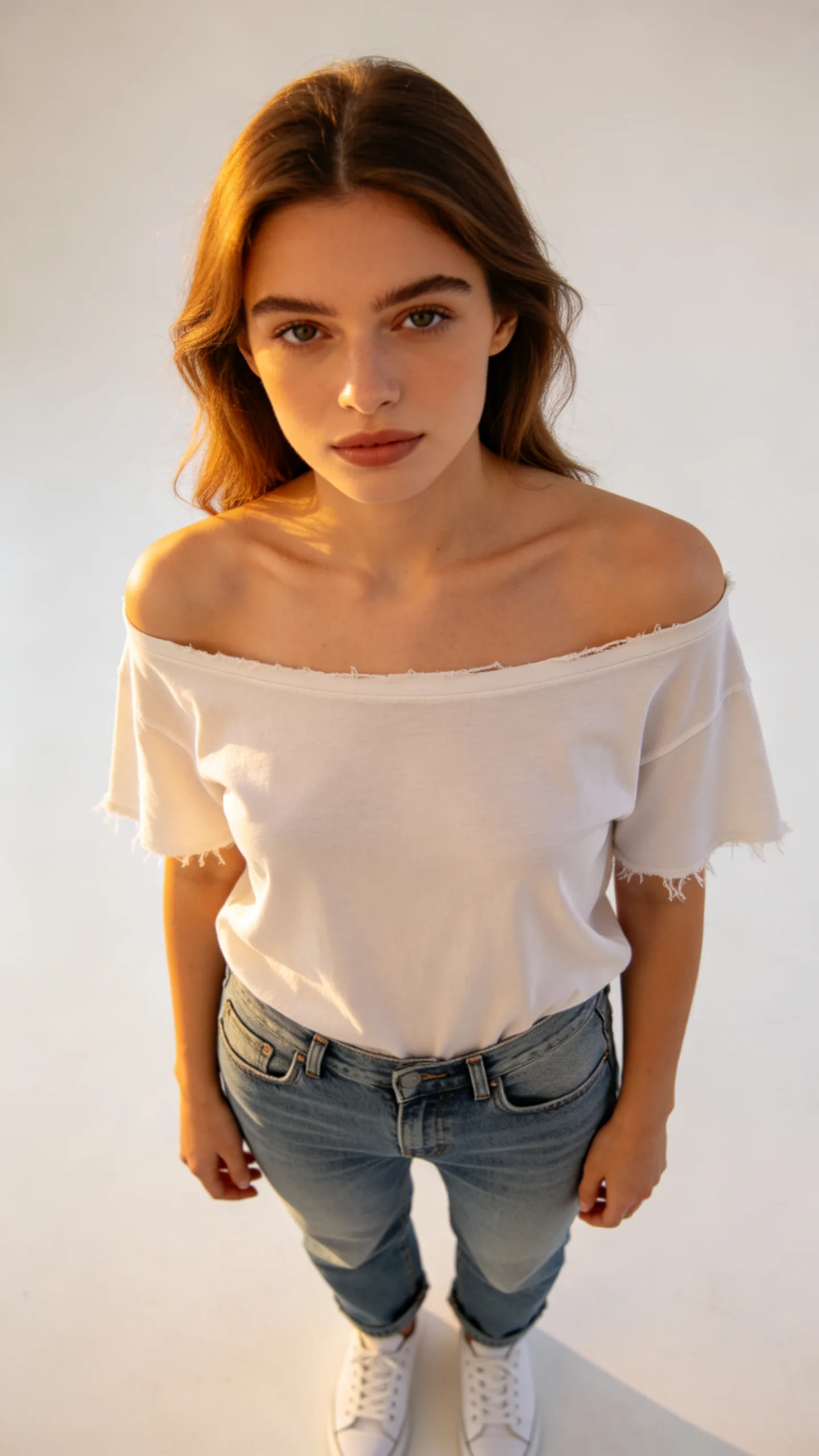 Off-Shoulder Cut Shirt