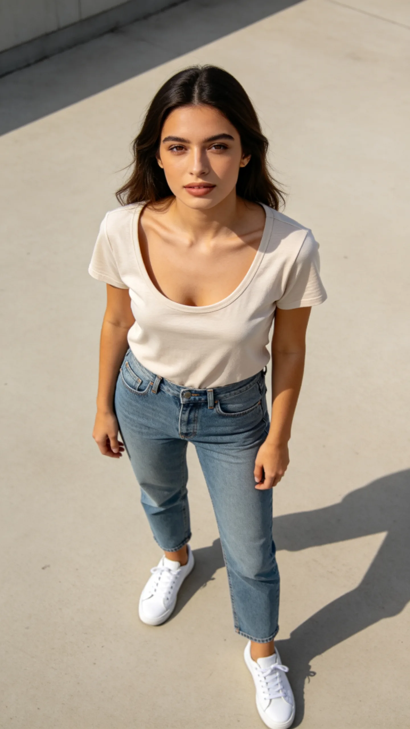 Wide Neck Tee