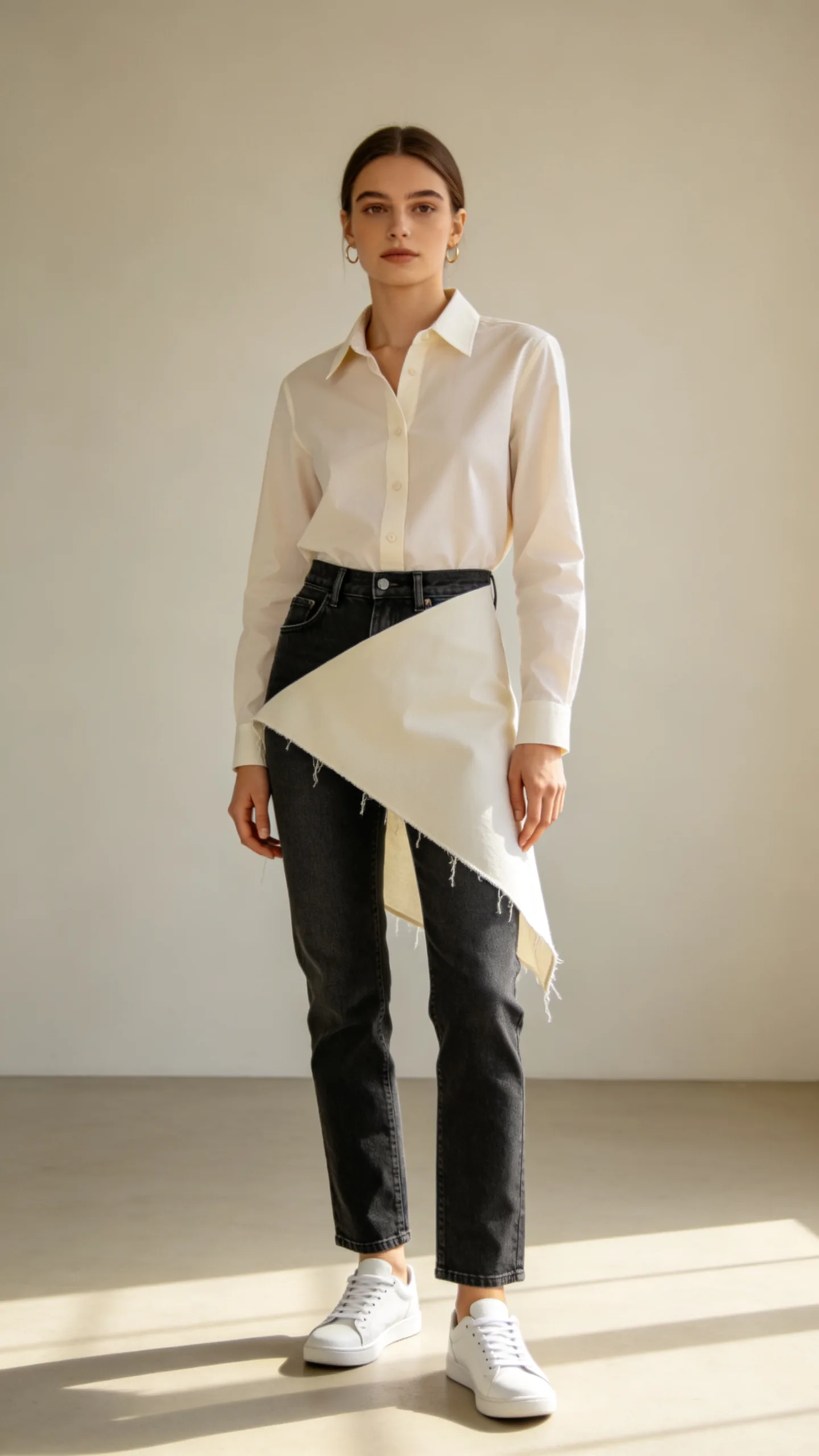 Asymmetrical Hem Shirt