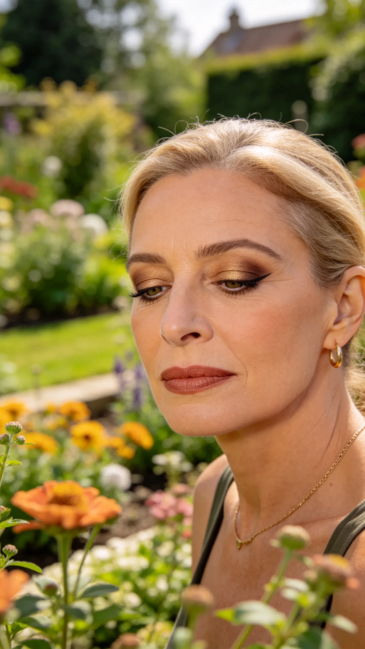 3. One-Shadow Bronze Smokey Eye