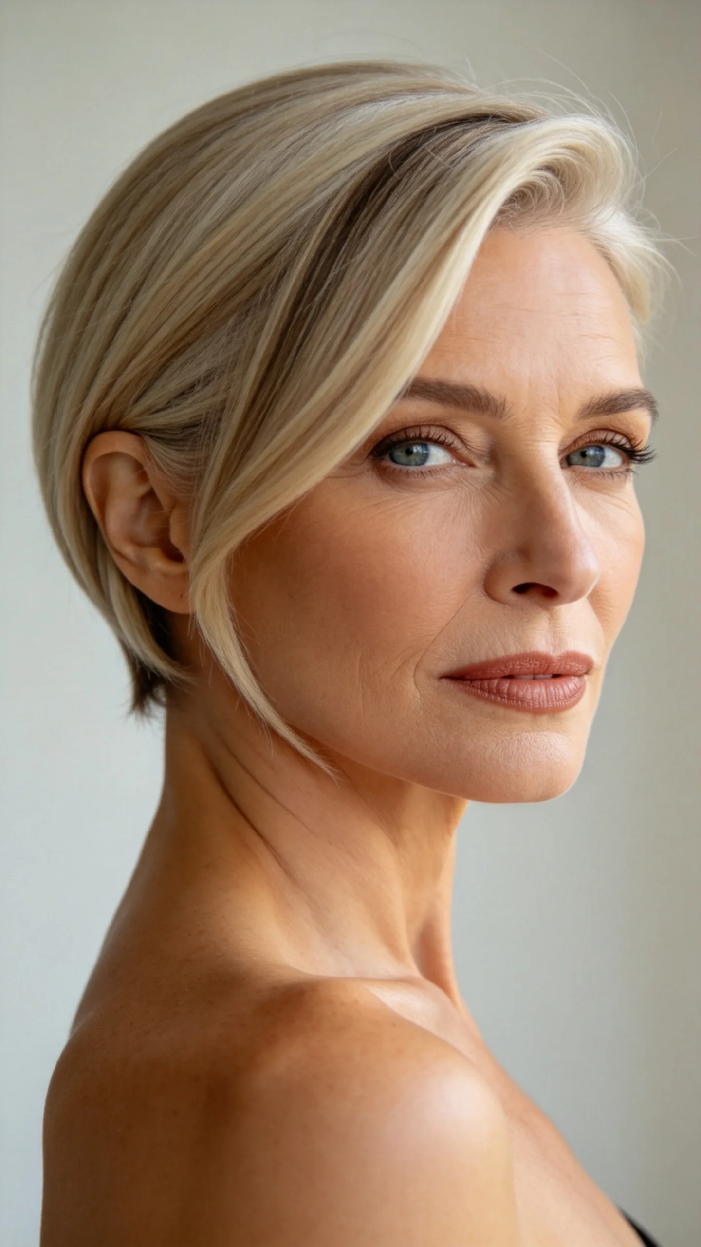 4. Long-Layered Pixie with a Deep Side Part