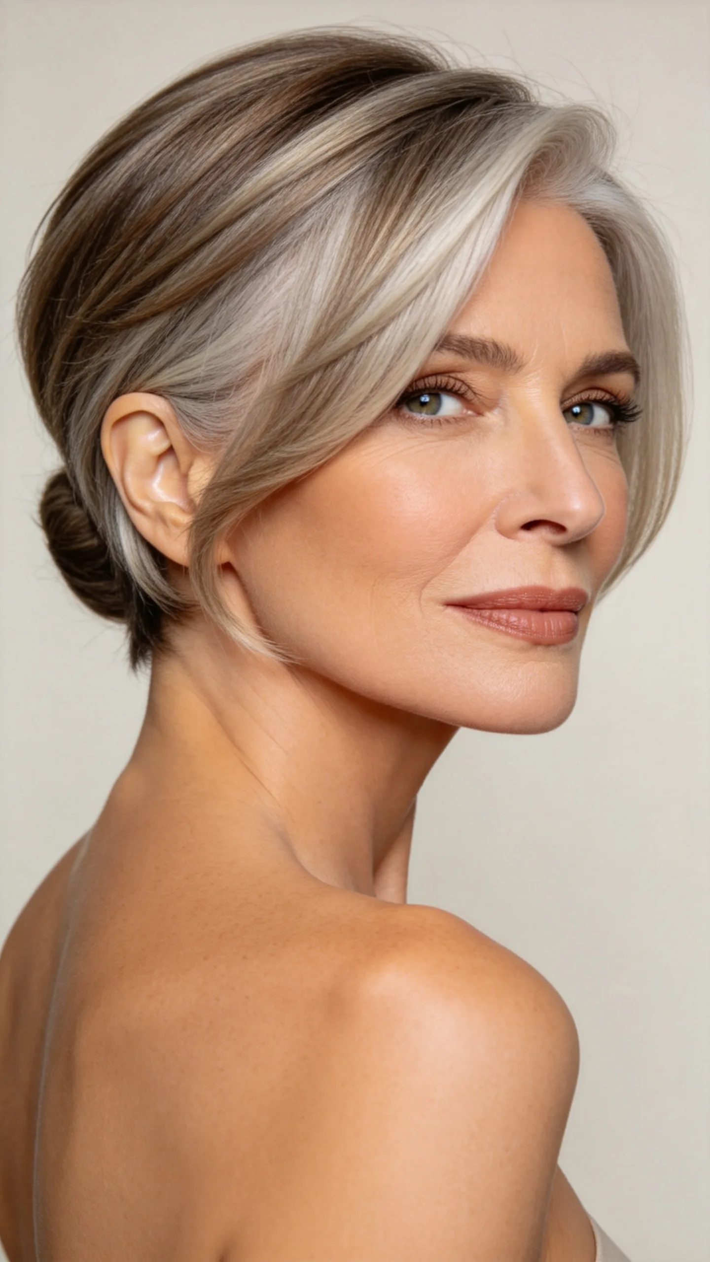 6. Layered Pixie Bob with Cheekbone-Length Pieces
