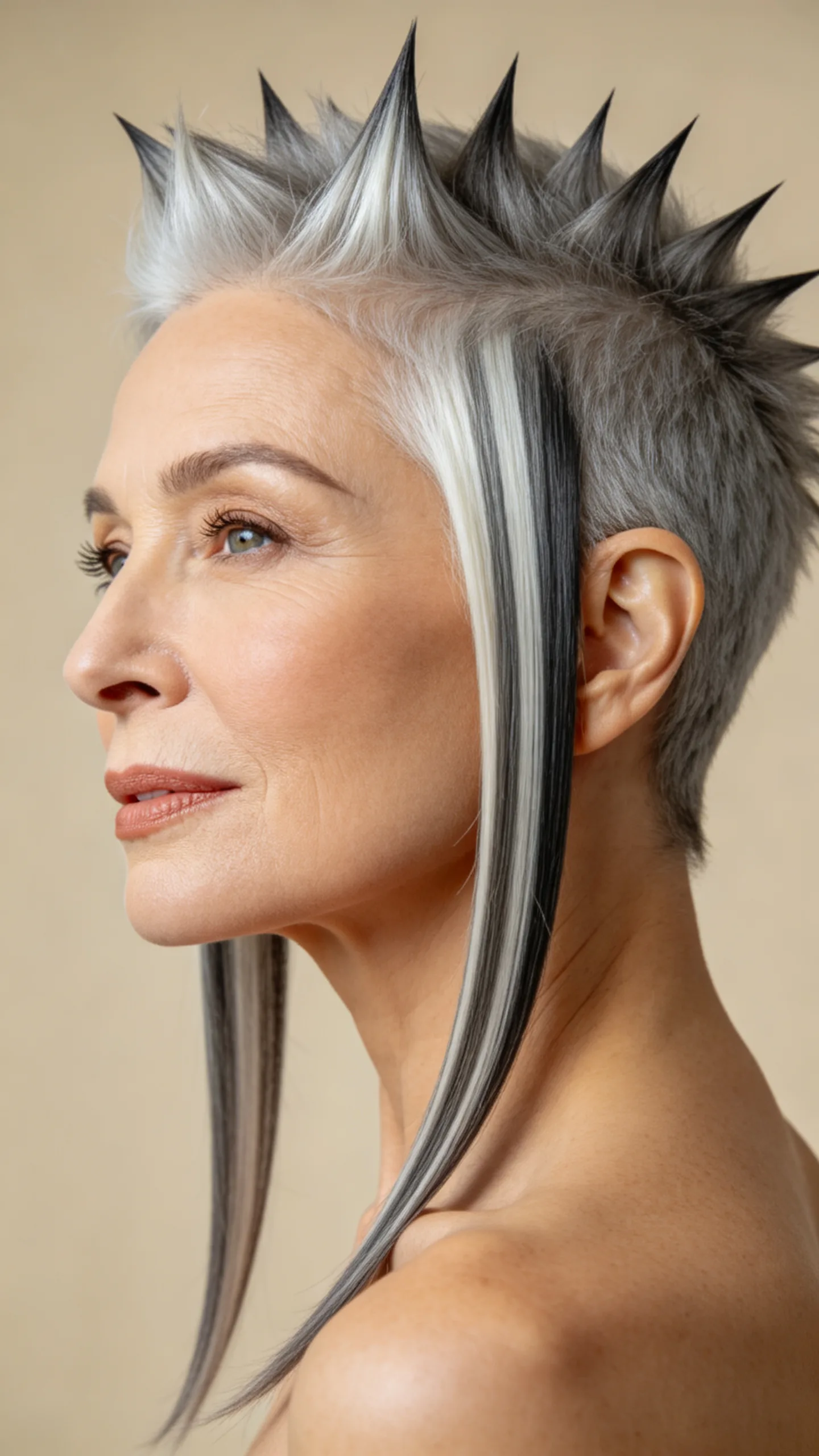 7. Textured Pixie With Spikes and Long Sideburns