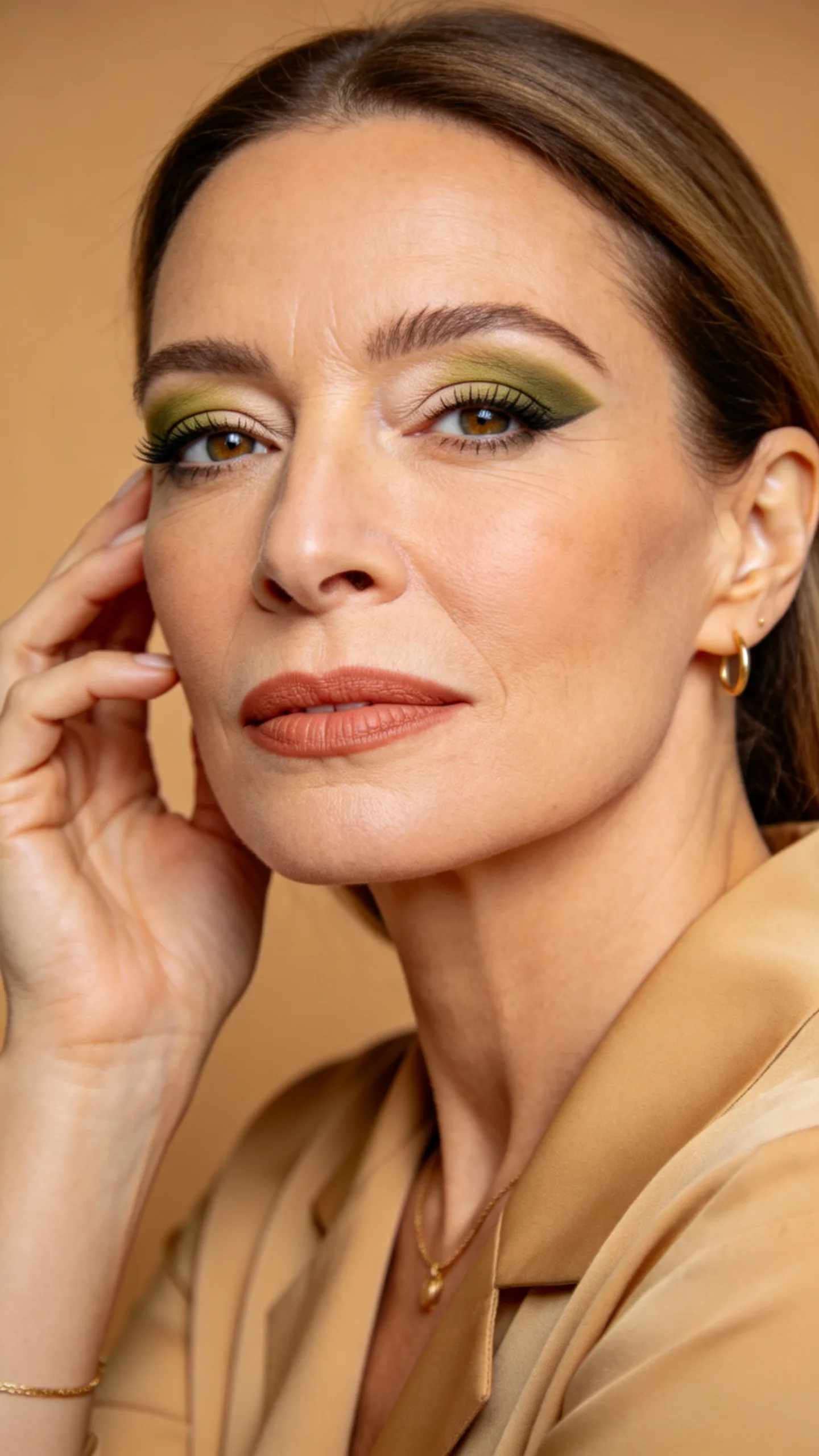 8. Olive and Khaki Smokey Eye
