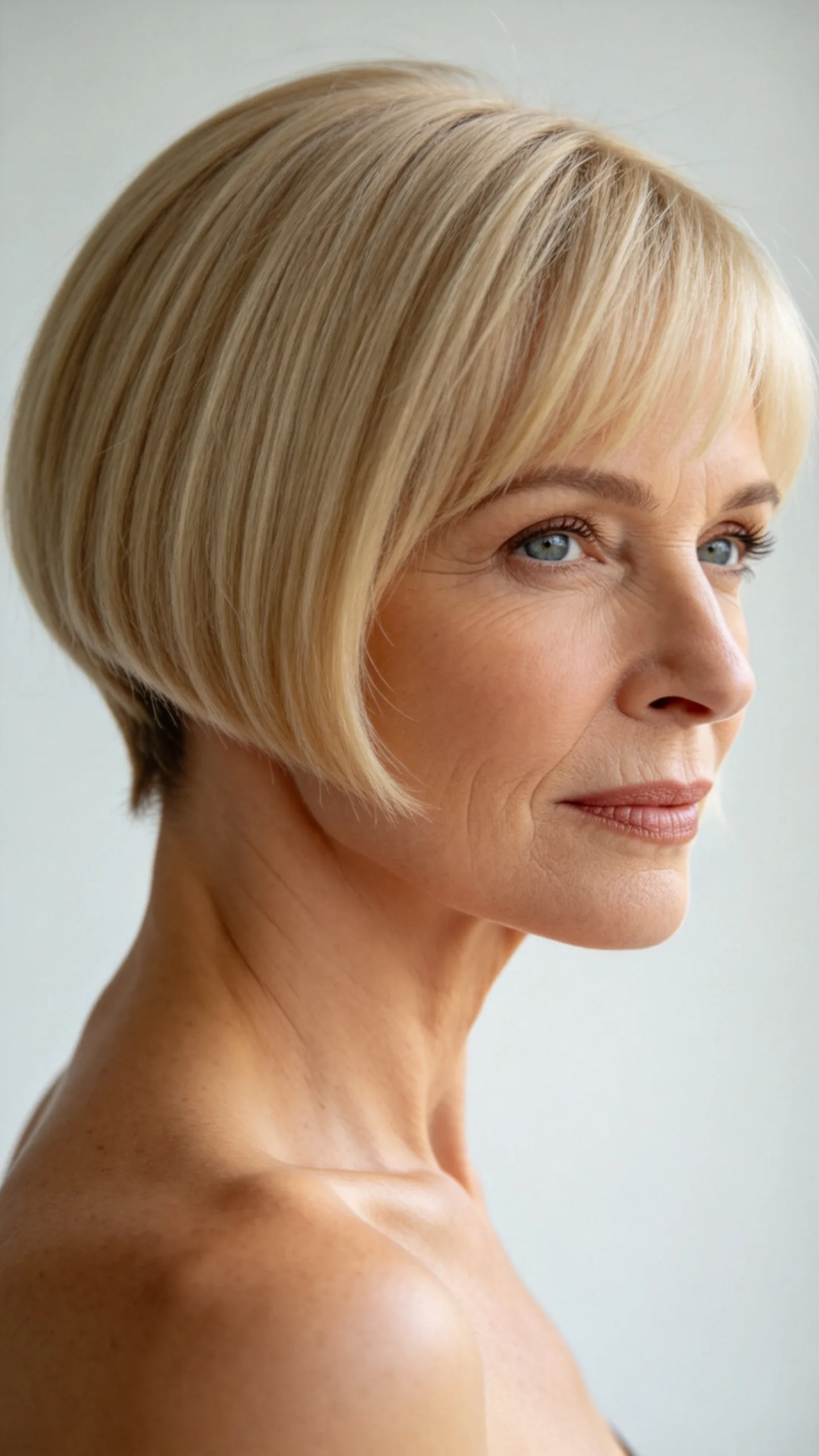 9. Layered Wedge for Fine, Straight Hair