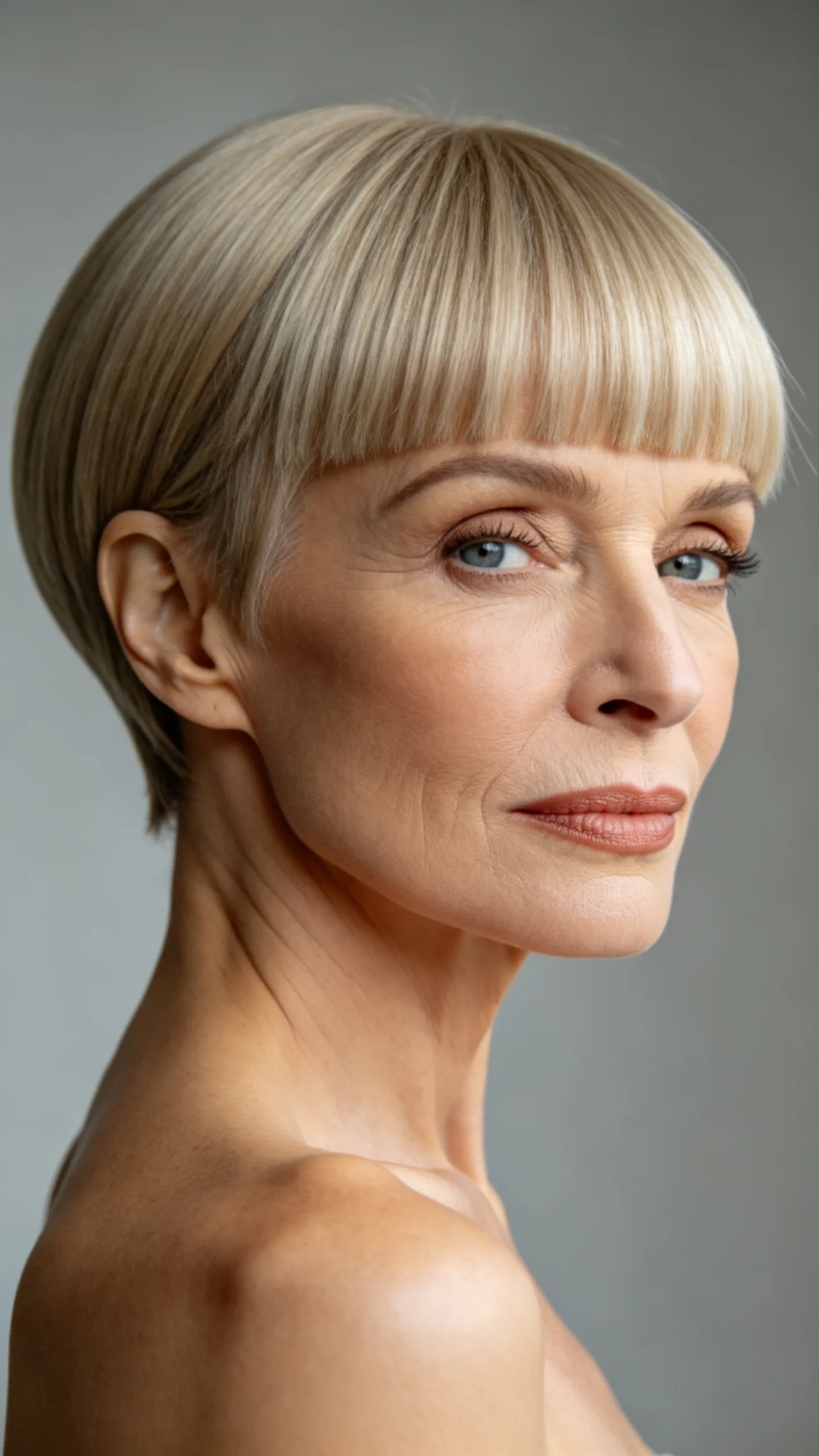 9. Wedge with Blunt Micro-Bangs