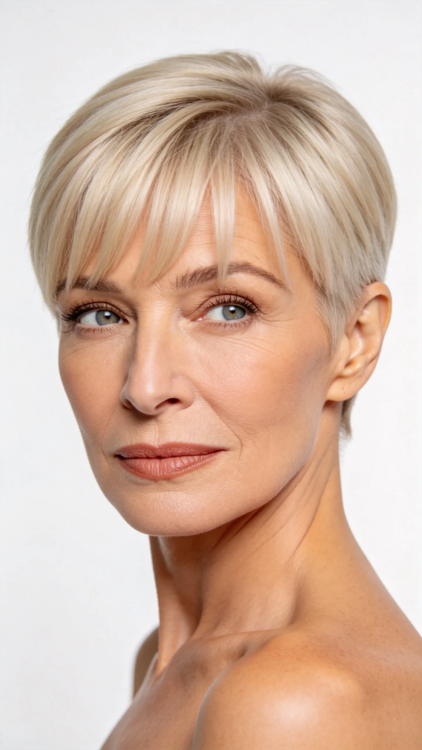 11. Classic Pixie with Eyebrow-Skimming Bangs