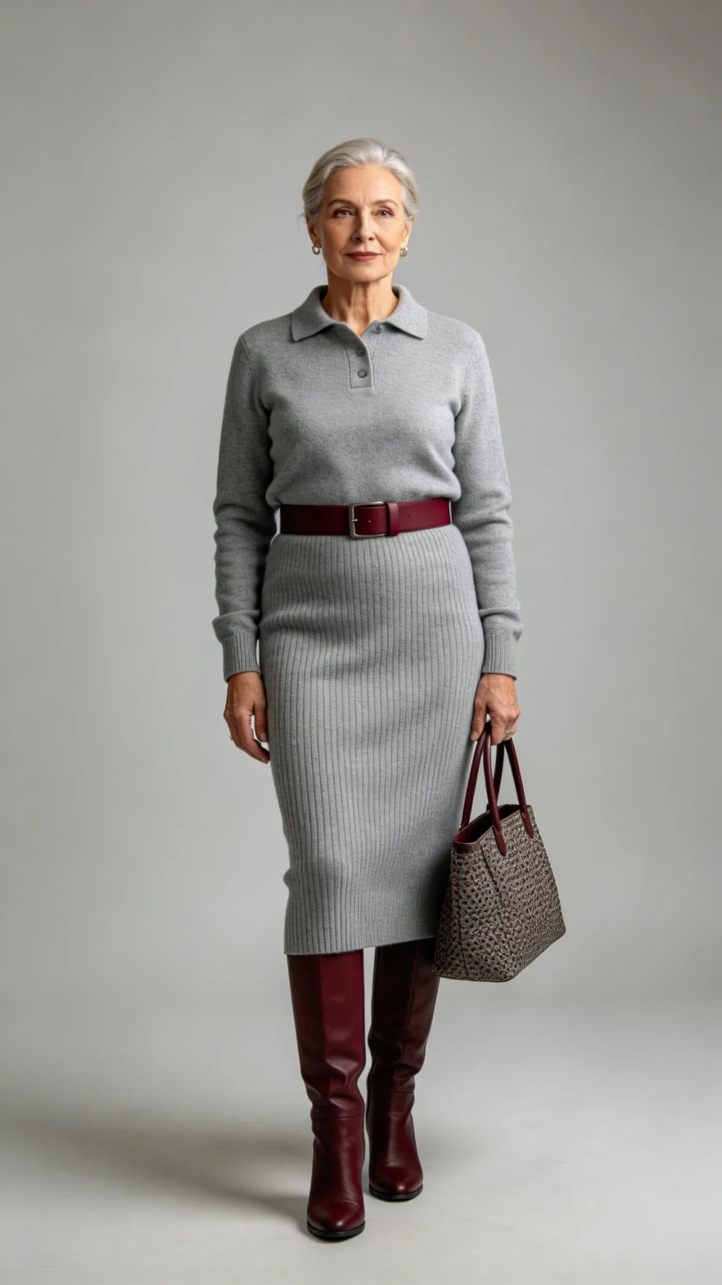 11. Knit Midi Skirt With a Matching Sweater