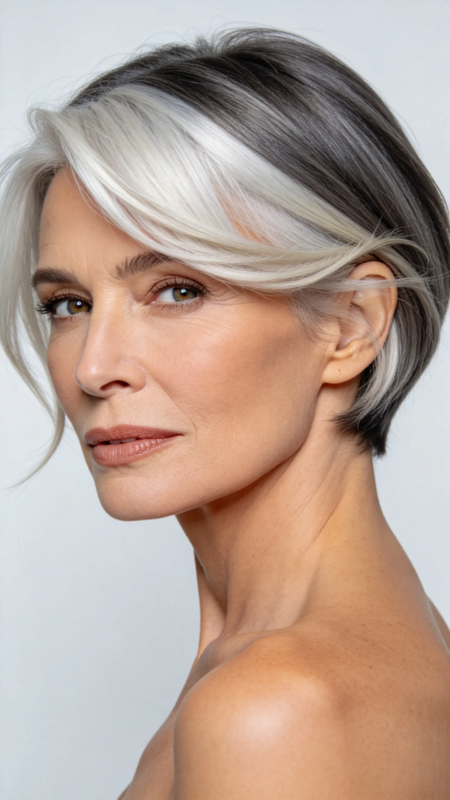 11. Platinum Bixie With Charcoal Root Depth