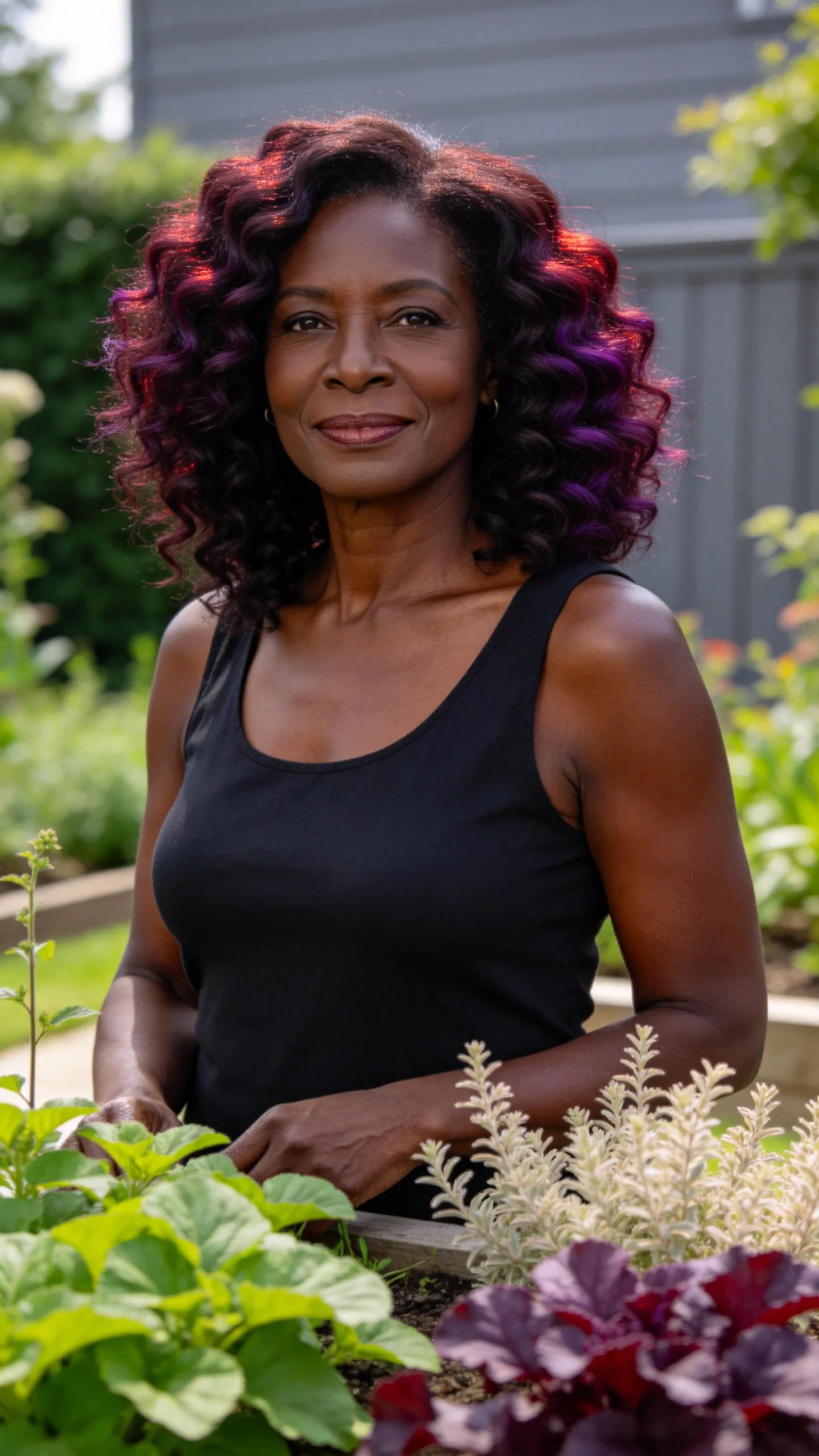 13. Deep Burgundy for Cool Deep Skin Tones