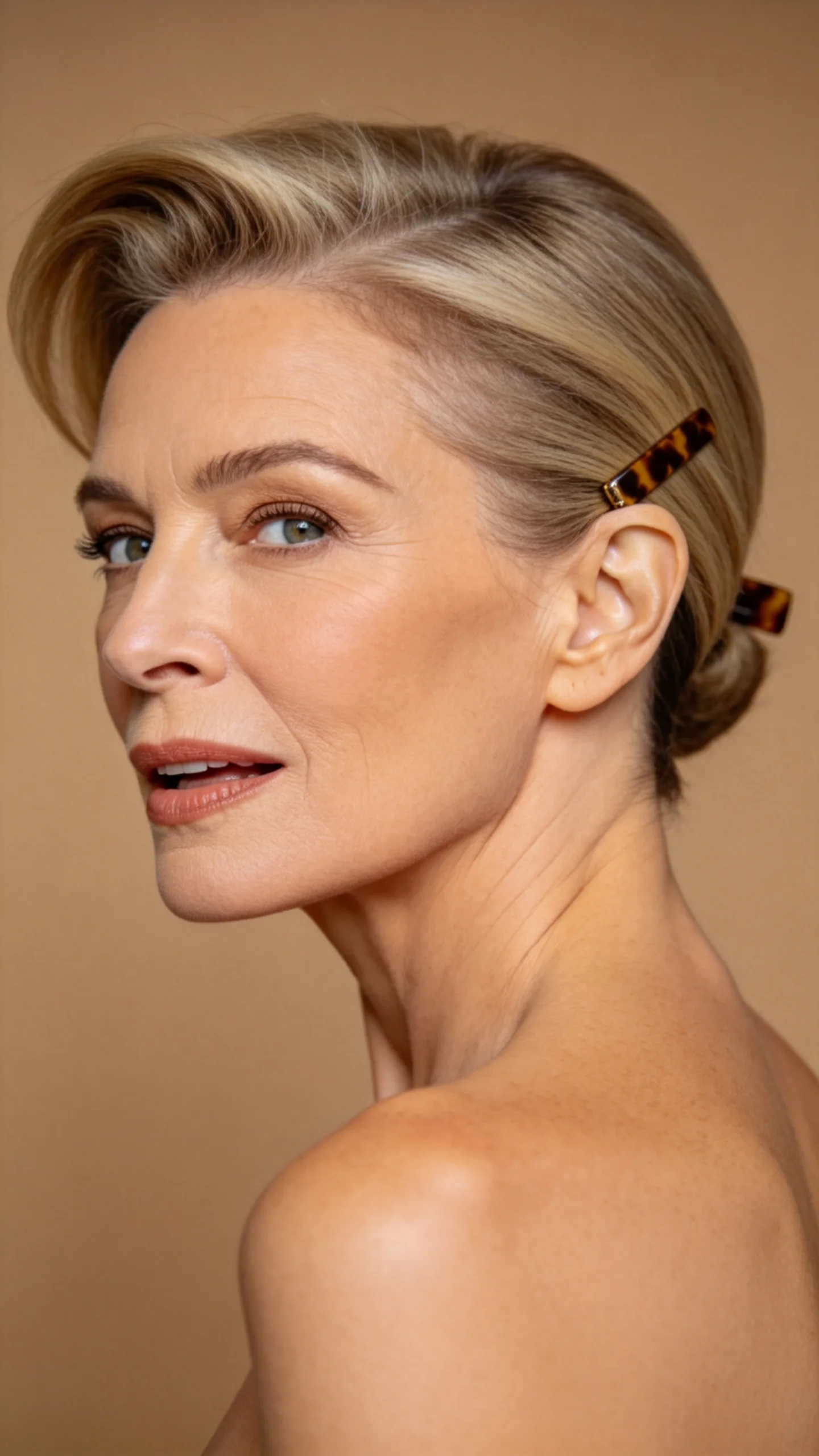13. Layered Wedge with Swept-Back Crown