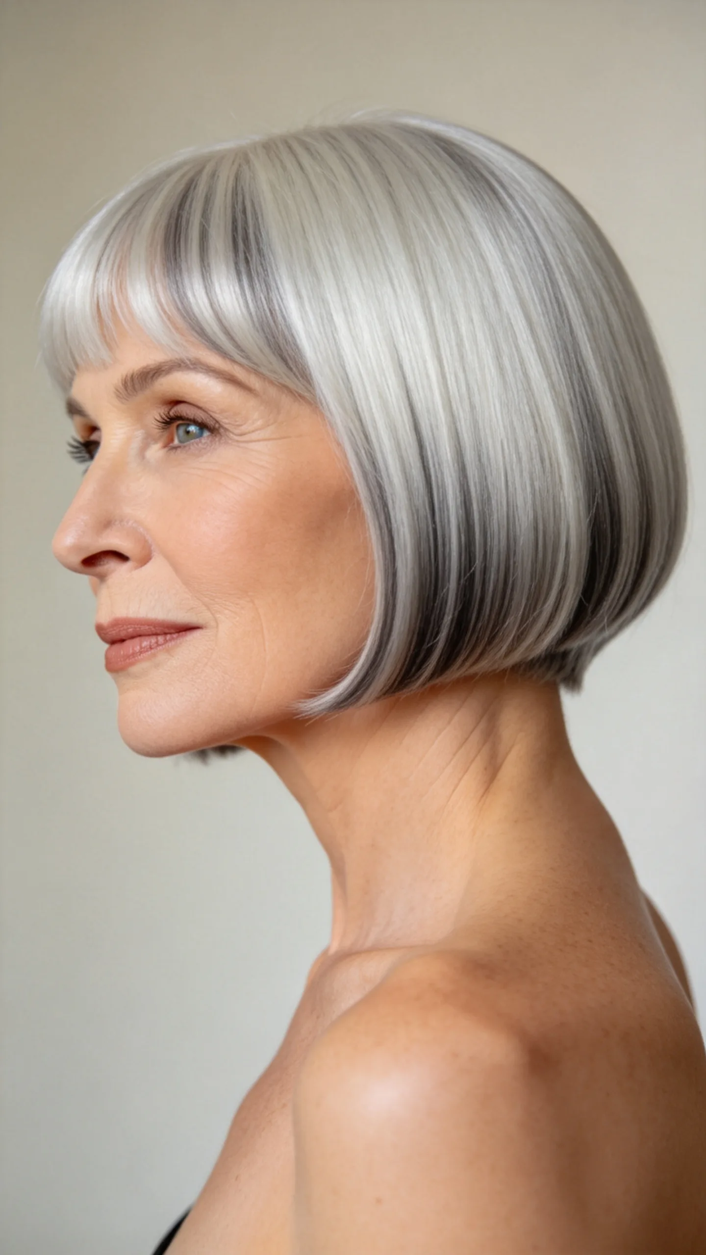17. Platinum Pageboy With a Frosted Silver Finish