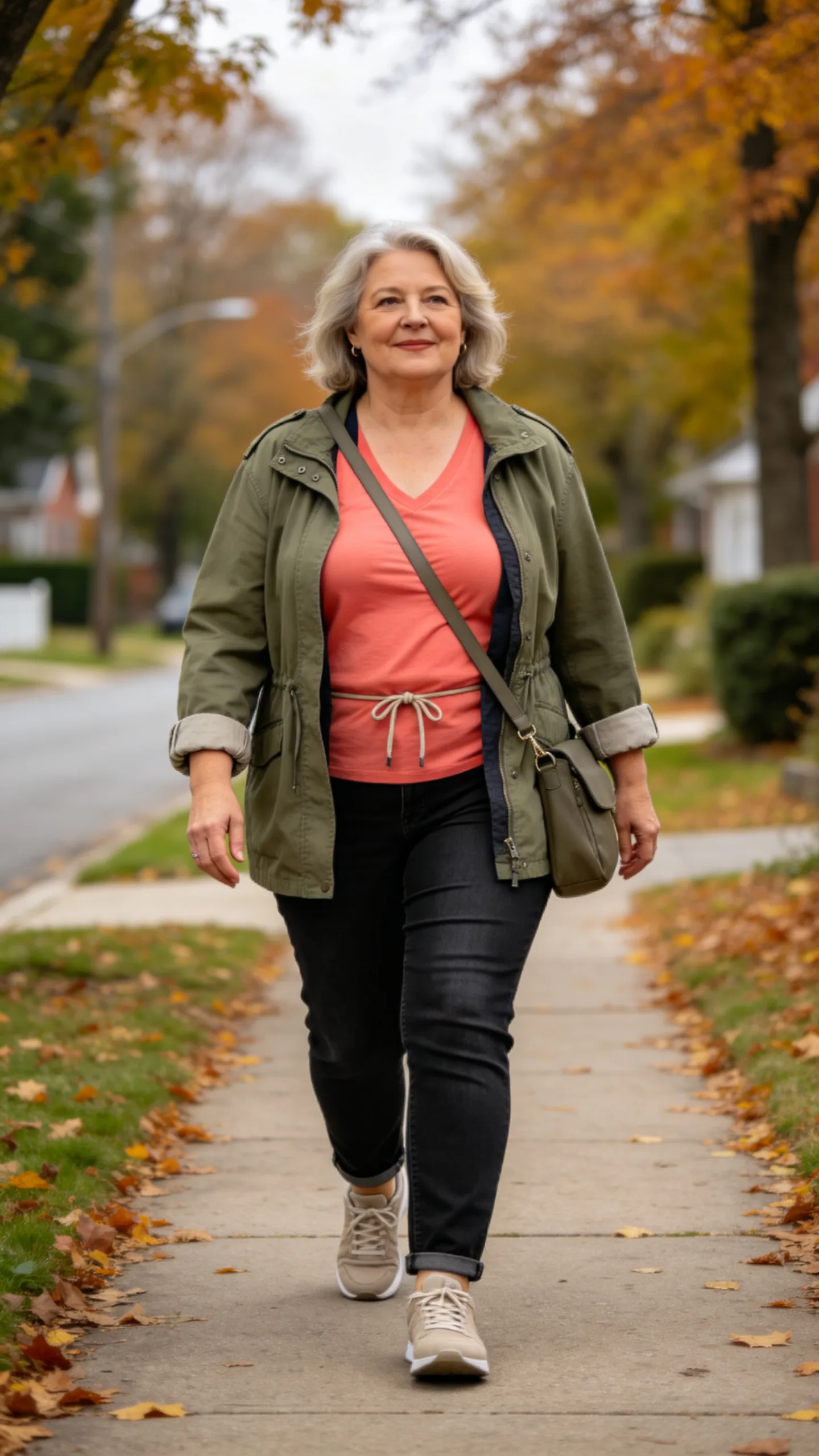 17. Utility Jacket With Black Jeans and a Bright Tee