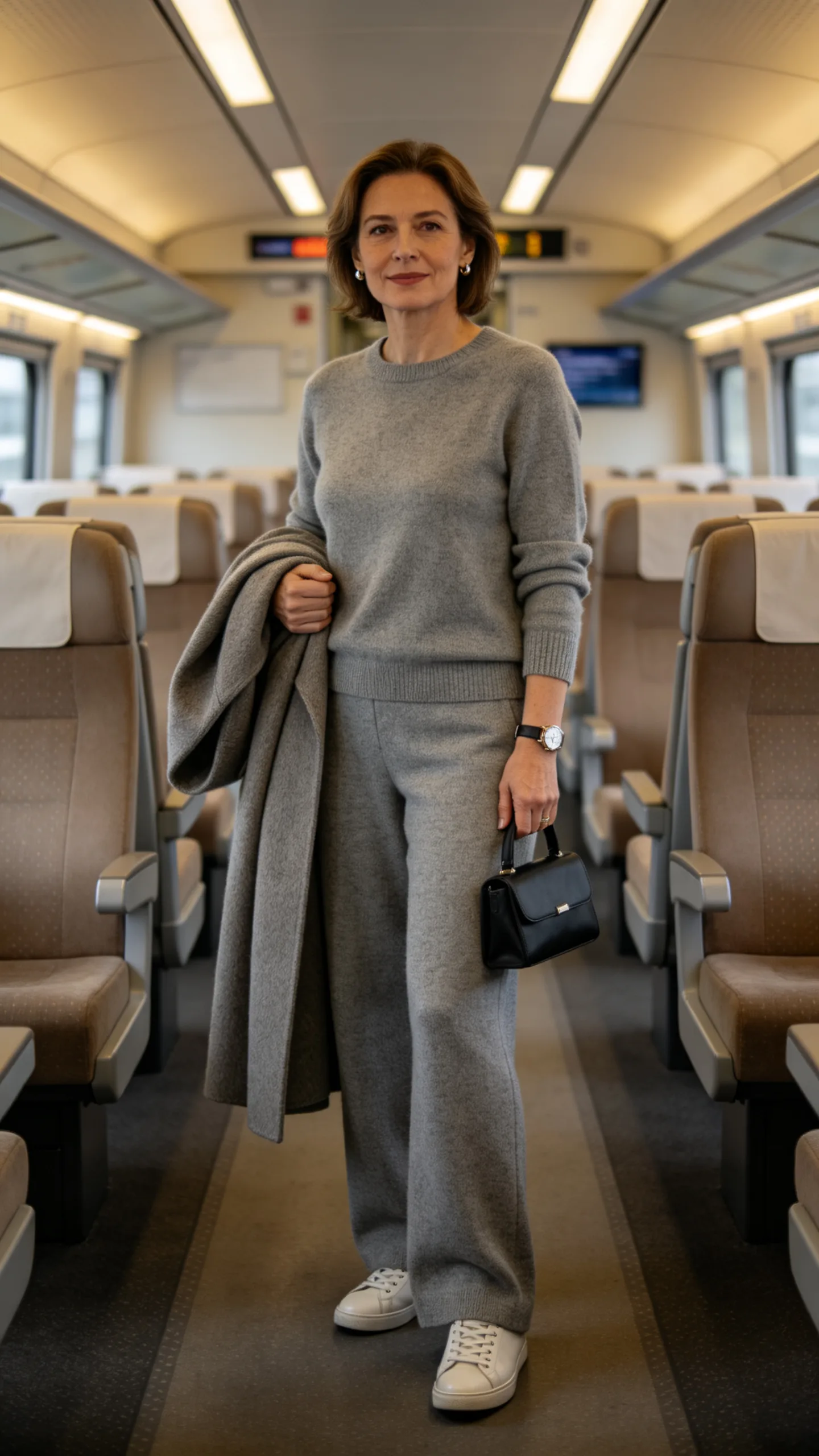 18. Matching Knit Set With Sleek Sneakers