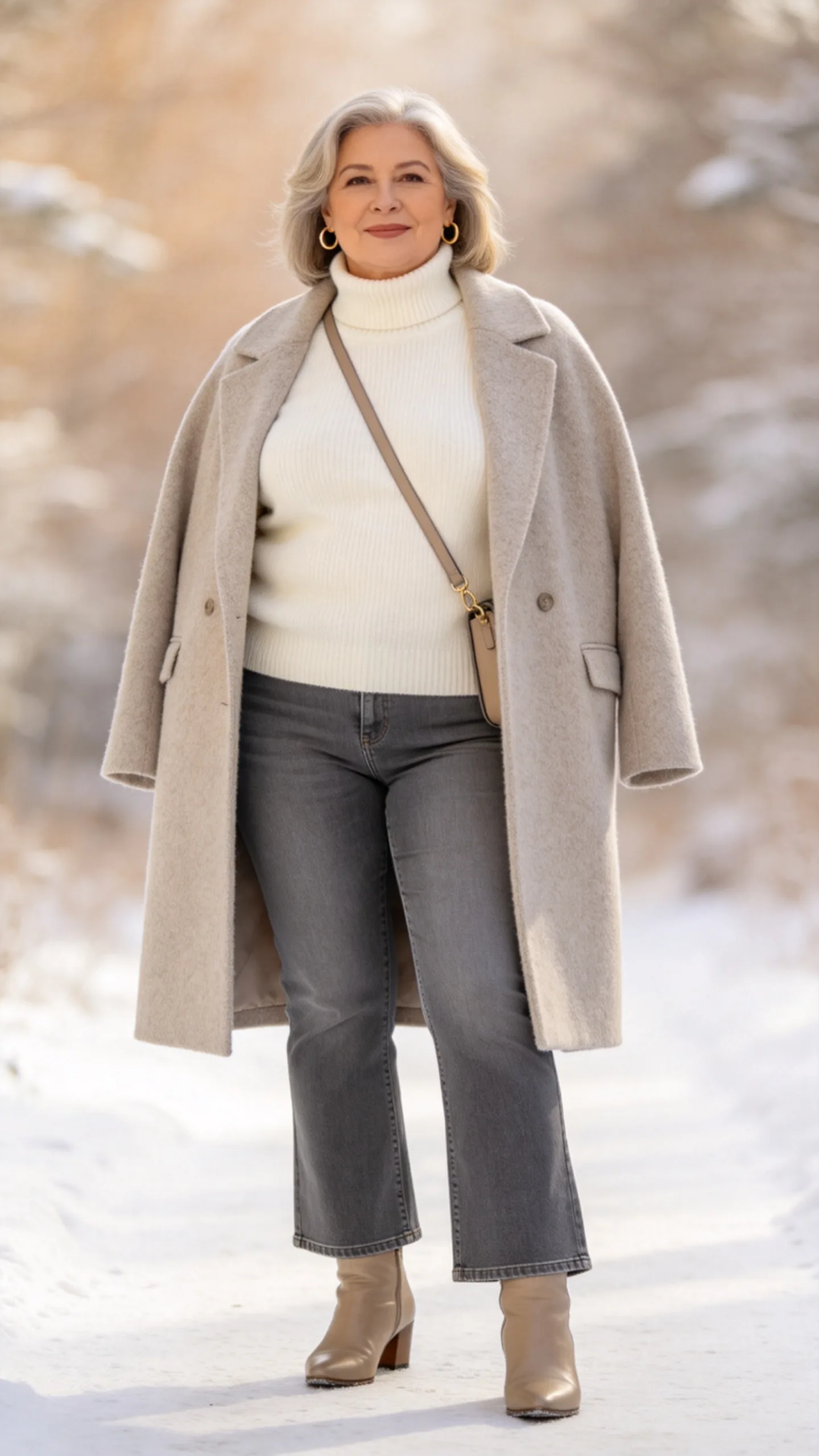 3. Bootcut Jeans with a Turtleneck Sweater