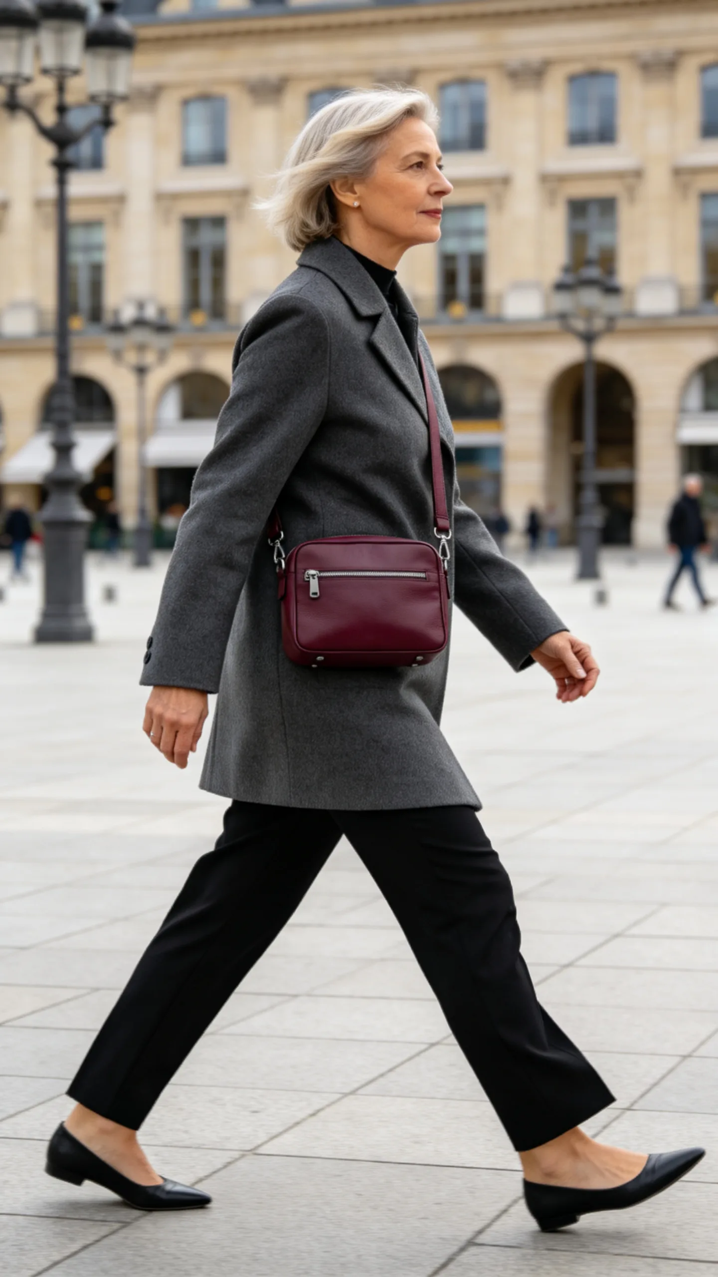 4. Burgundy Leather Crossbody