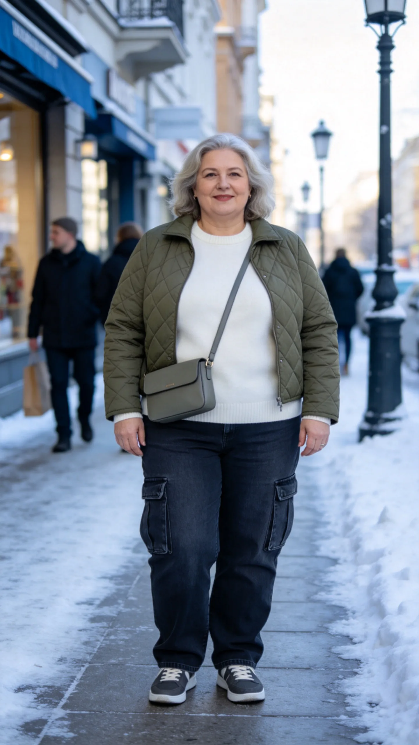 10. Cargo Jeans with a Quilted Jacket