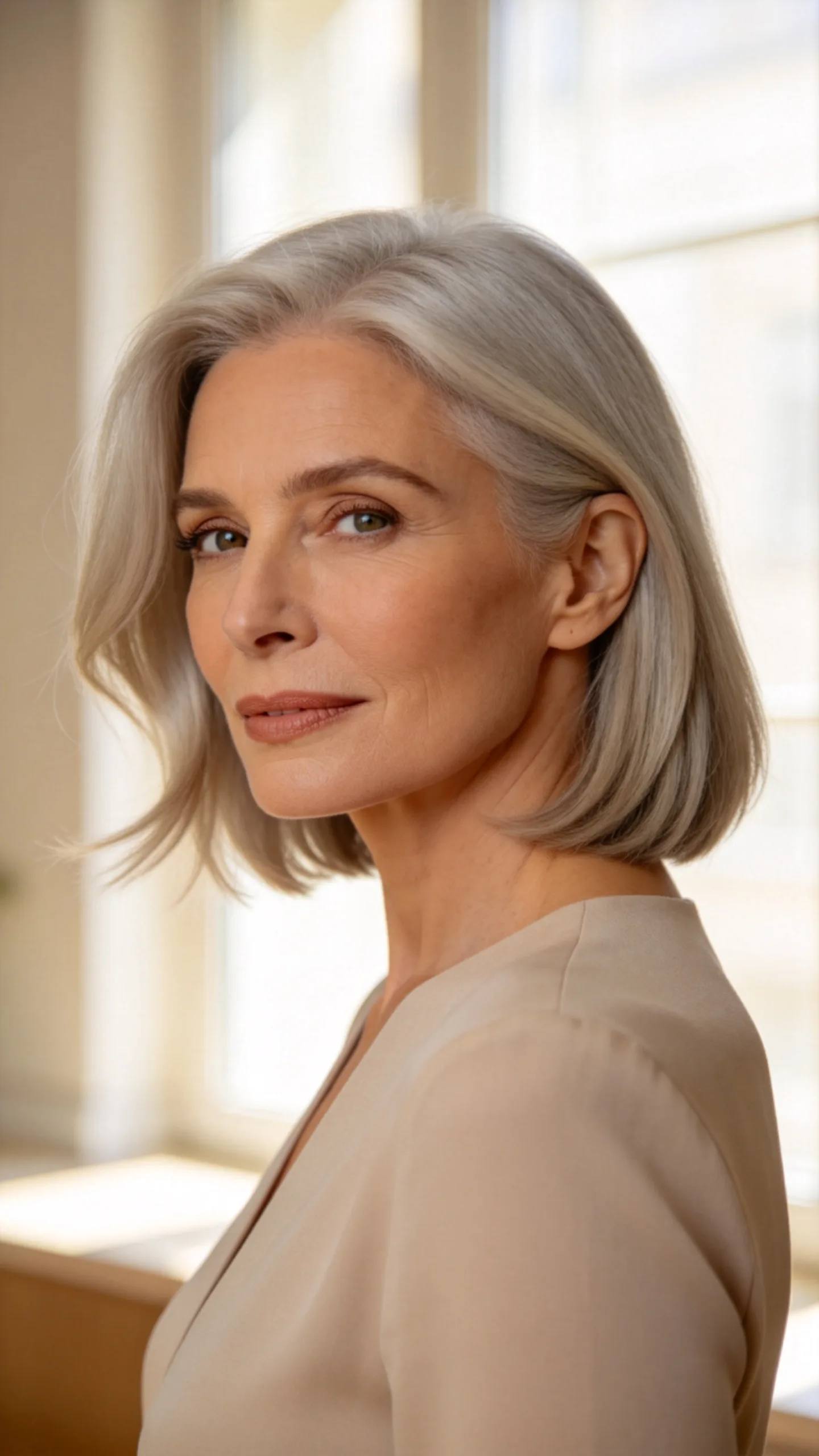 14. Collarbone-Short Bob With Crown Layers