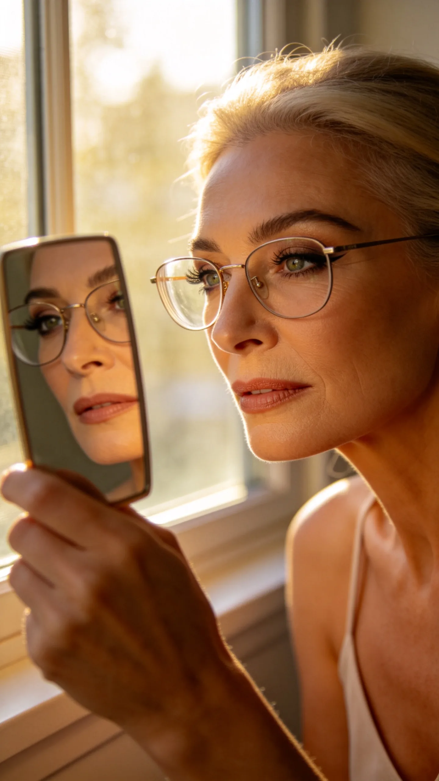 15. Test the Finished Makeup with Your Glasses On