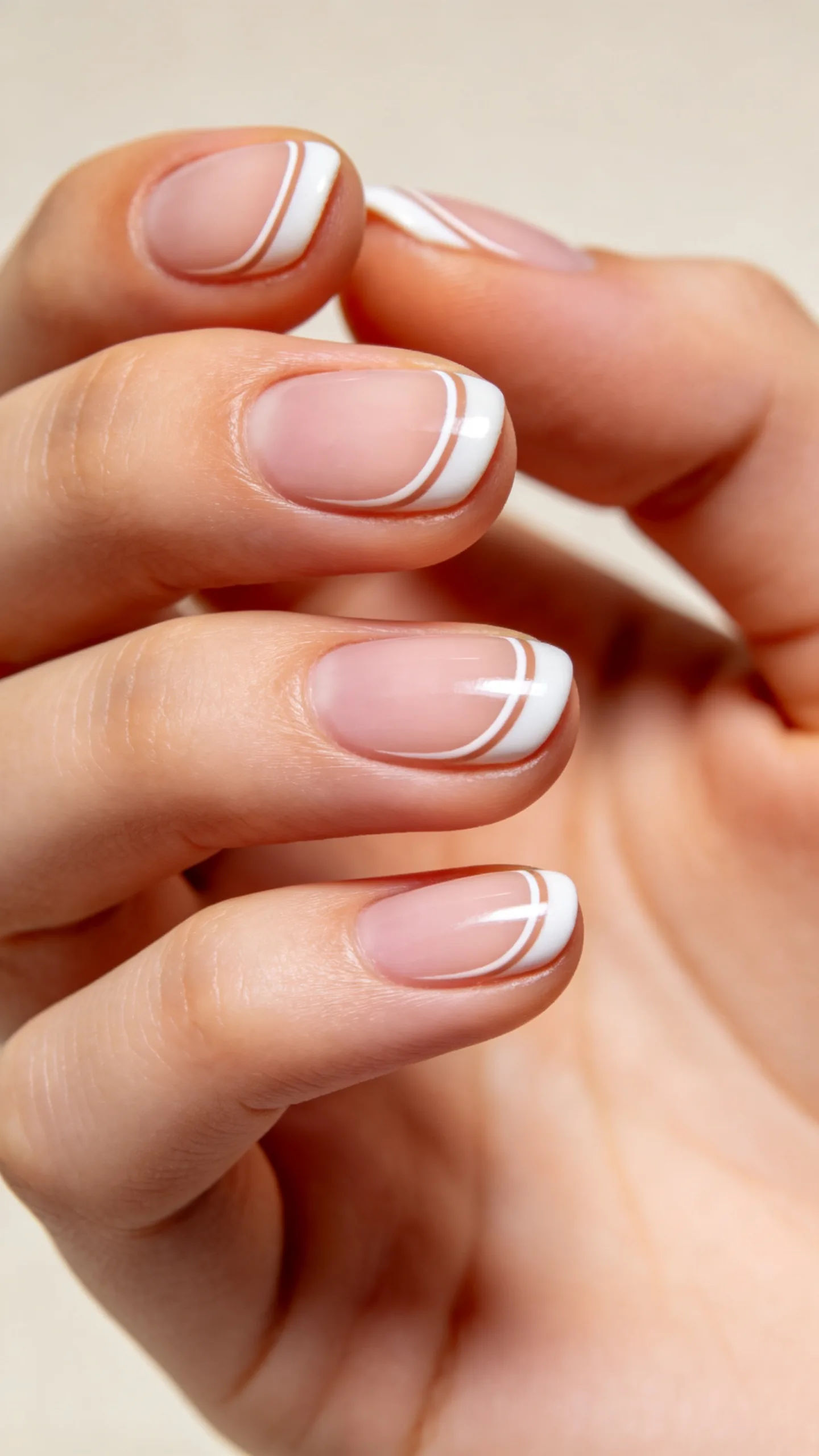 5. Double Smile Line on Short Oval Shape