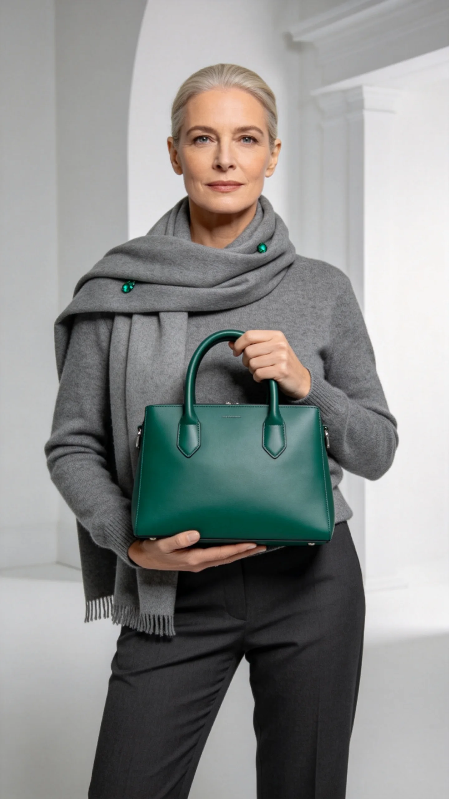 18. Jewel-Tone Statement Satchel