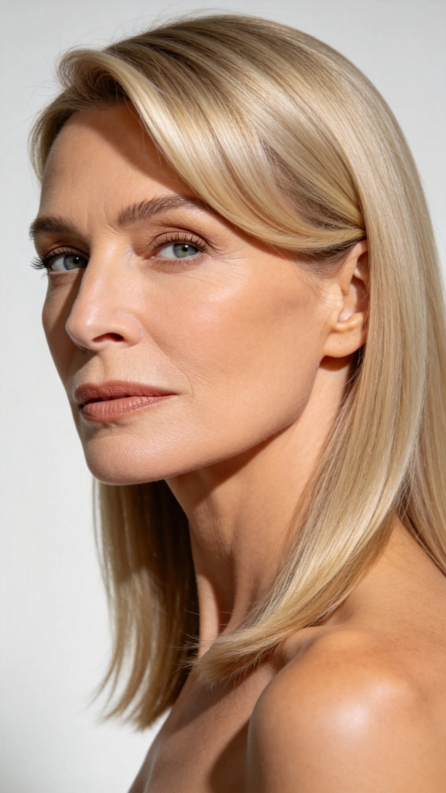 11. Mid-Length Cut With Swooping Side Bangs