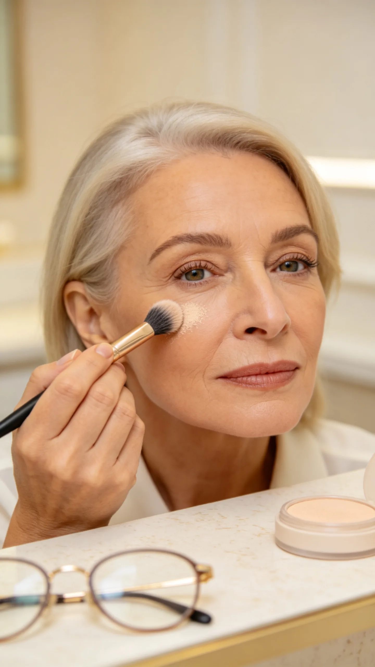11. Set Concealer with a Minimal Amount of Powder
