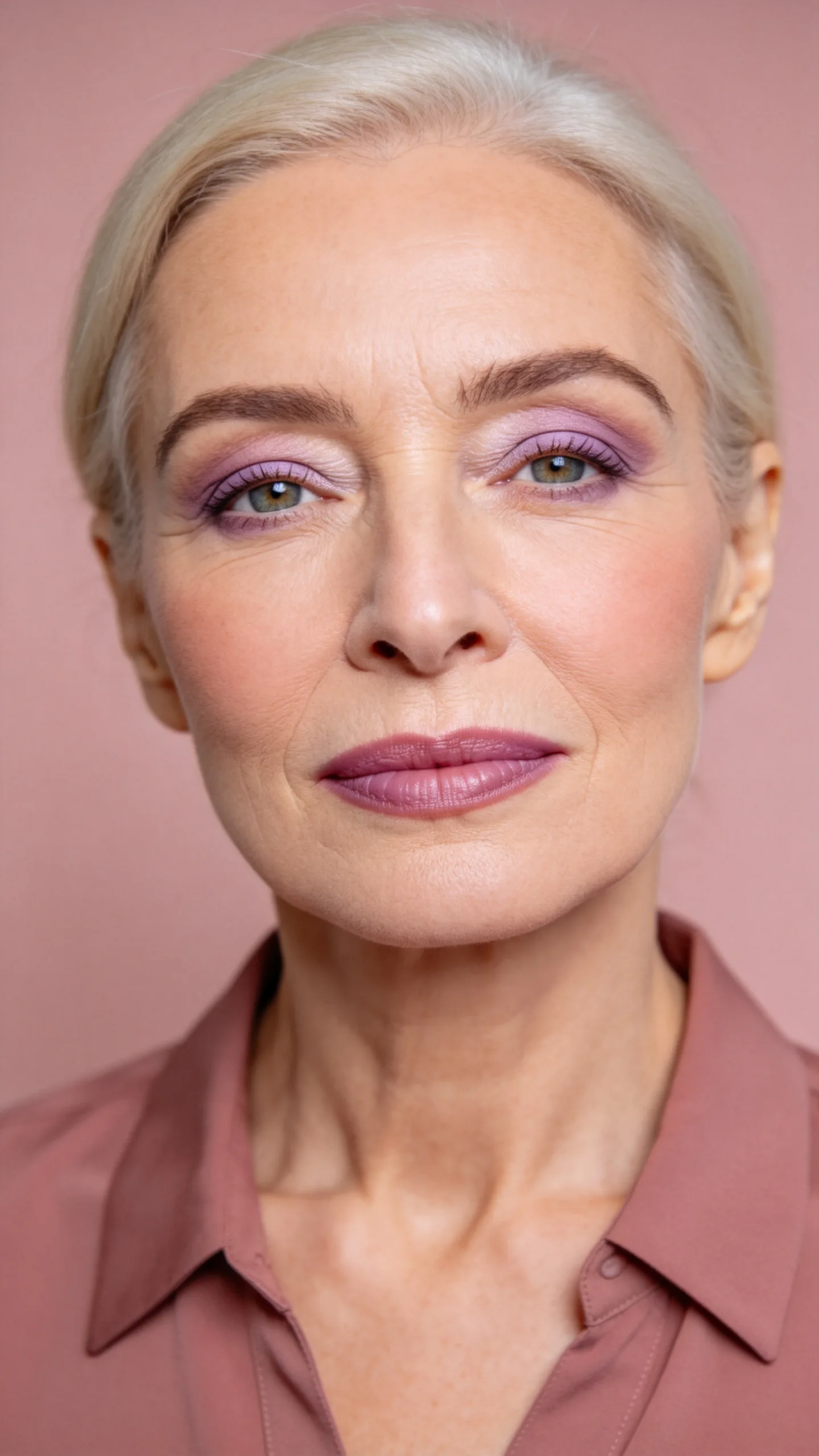 5. Monochromatic Mauve Makeup