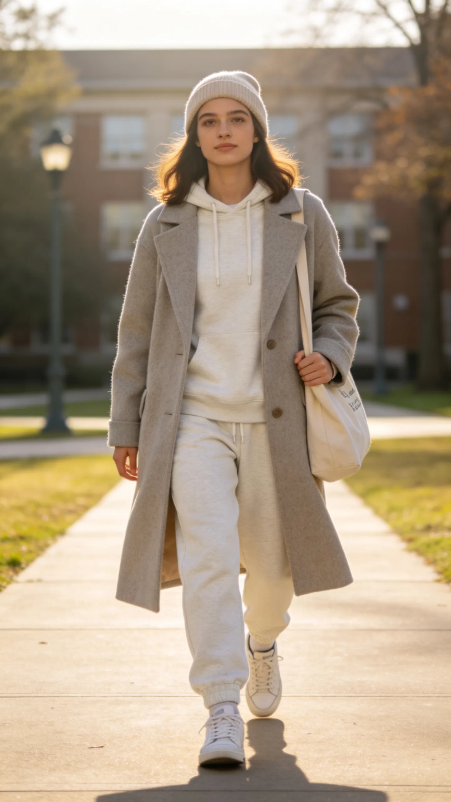 13. Matching Sweatsuit With a Long Coat