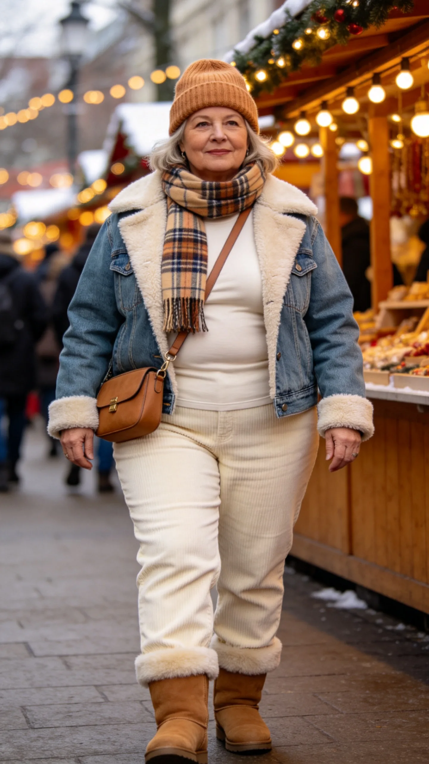 19. Sherpa-Lined Jacket With Corduroy Pants