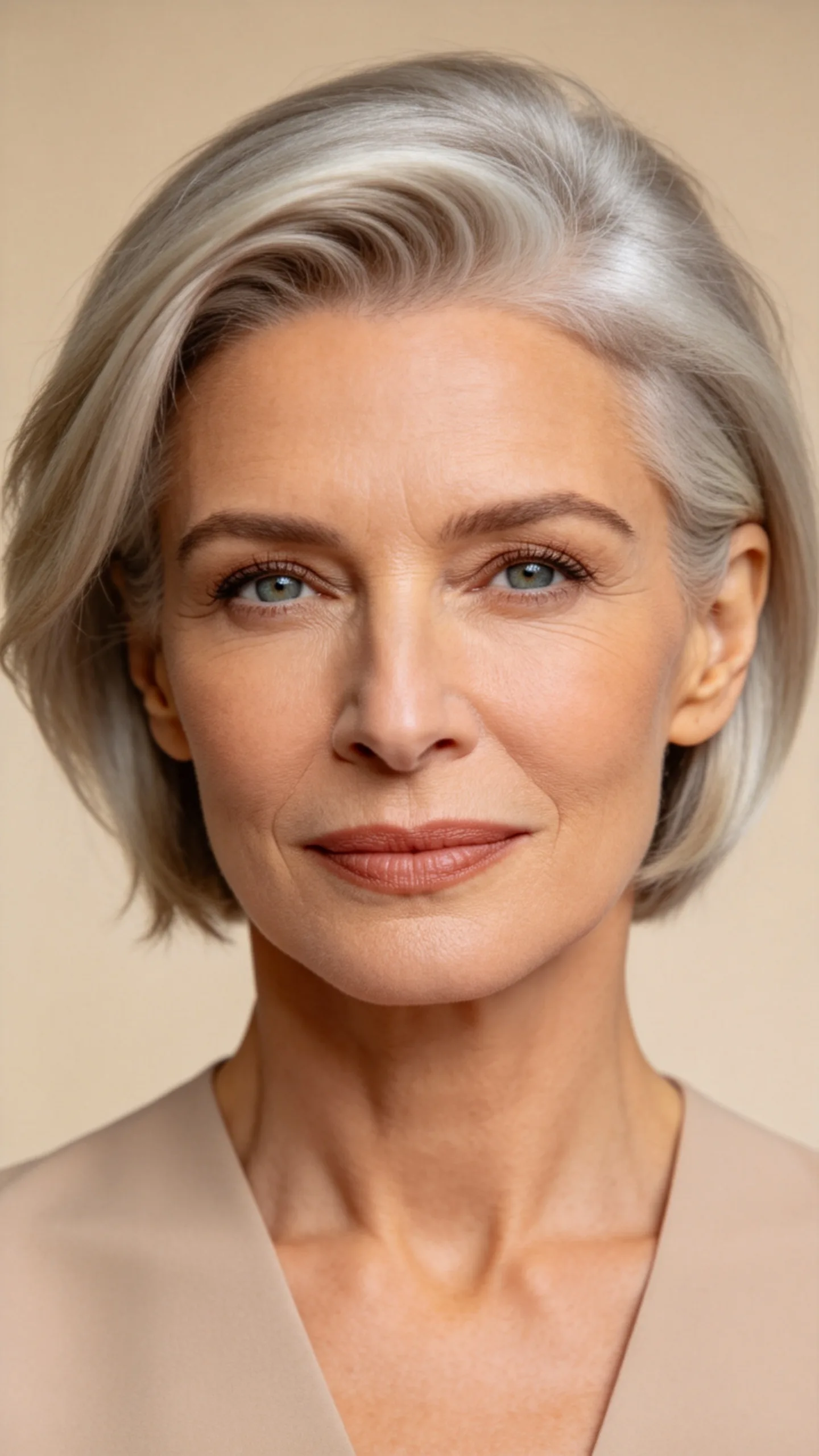 9. Short Layered Cut With Side Part