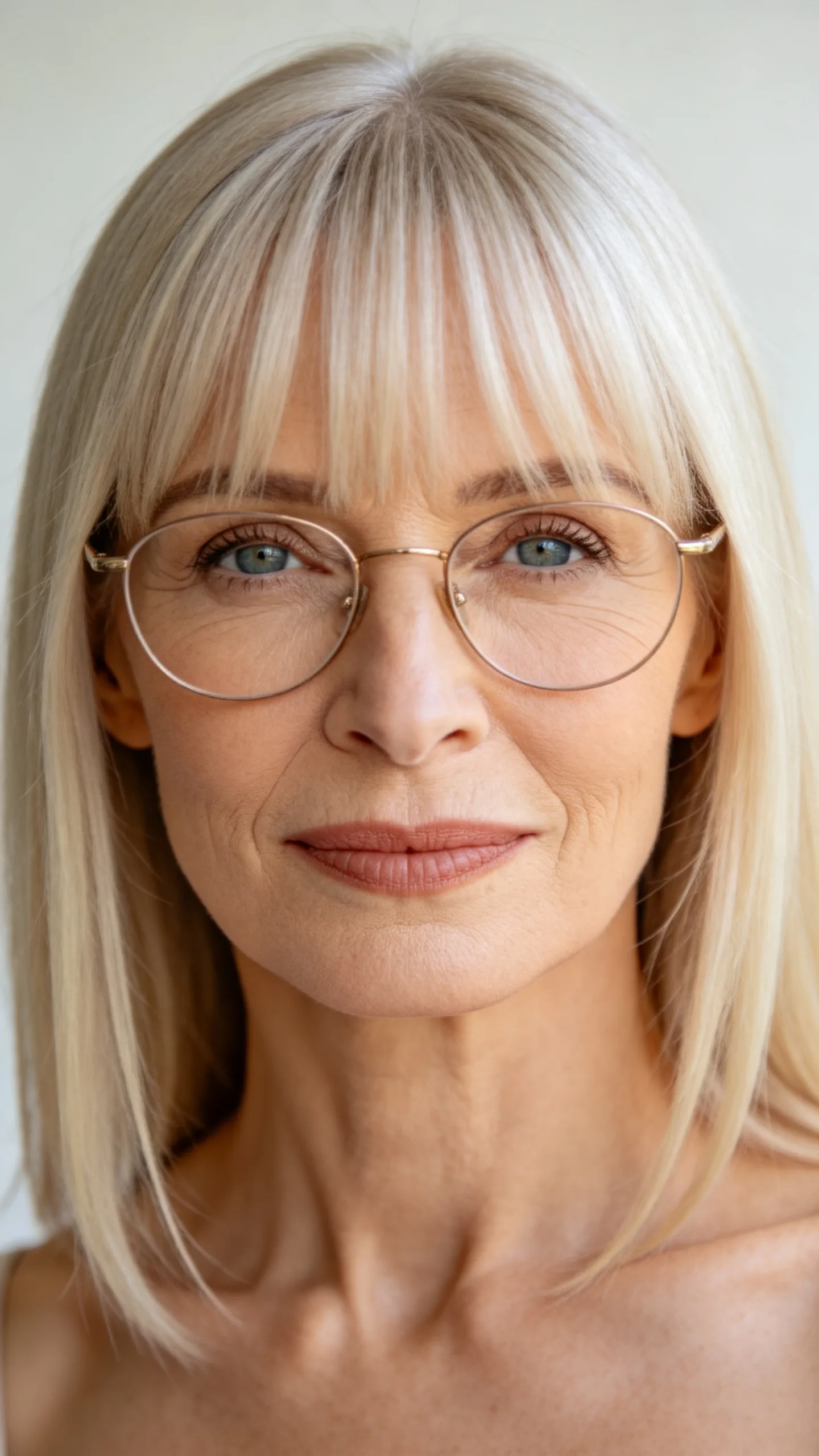 6. Shoulder-Length Cut With Curtain Bangs