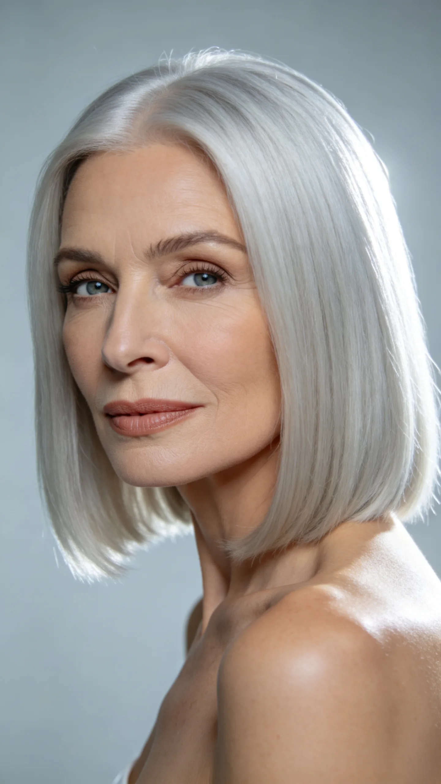 14. Silver Bob With Polished Texture