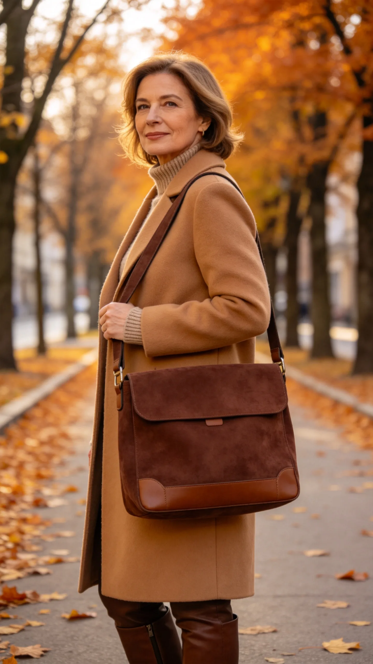 11. Soft Suede Shoulder Bag