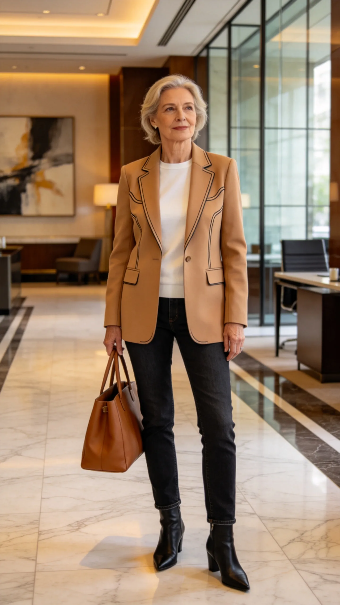 11. Western Blazer With Dark Jeans
