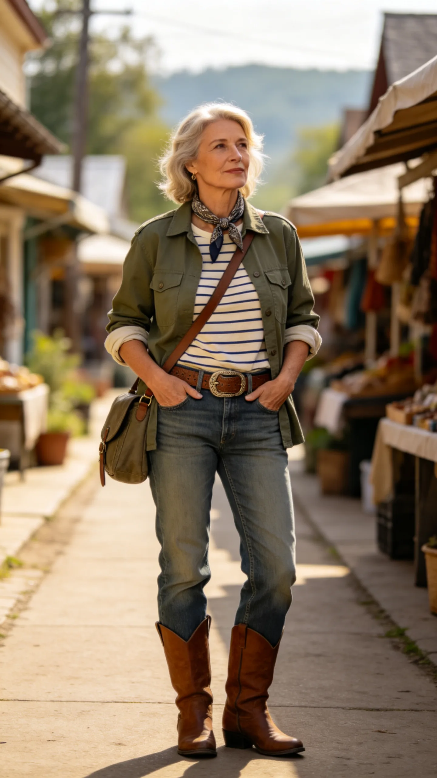 13. Utility Jacket With Bootcut Jeans